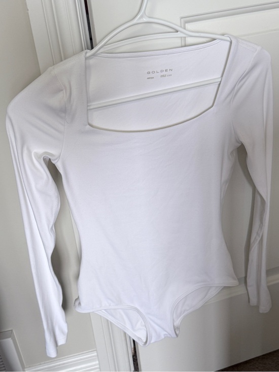Aritzia Tops - Aritzia Golden White Bodysuit - 2XS